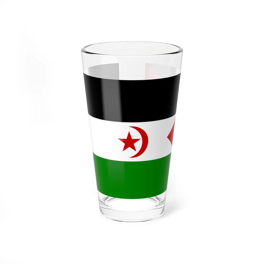 Flag of the Sahrawi Arab Democratic Republic right Pint Glass 16oz 16oz - Go Mug Yourself