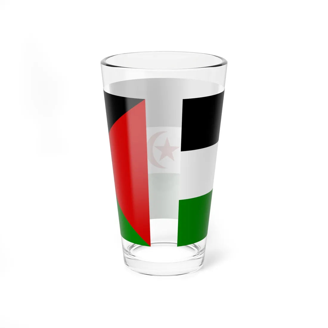 Flag of the Sahrawi Arab Democratic Republic right Pint Glass 16oz - Go Mug Yourself