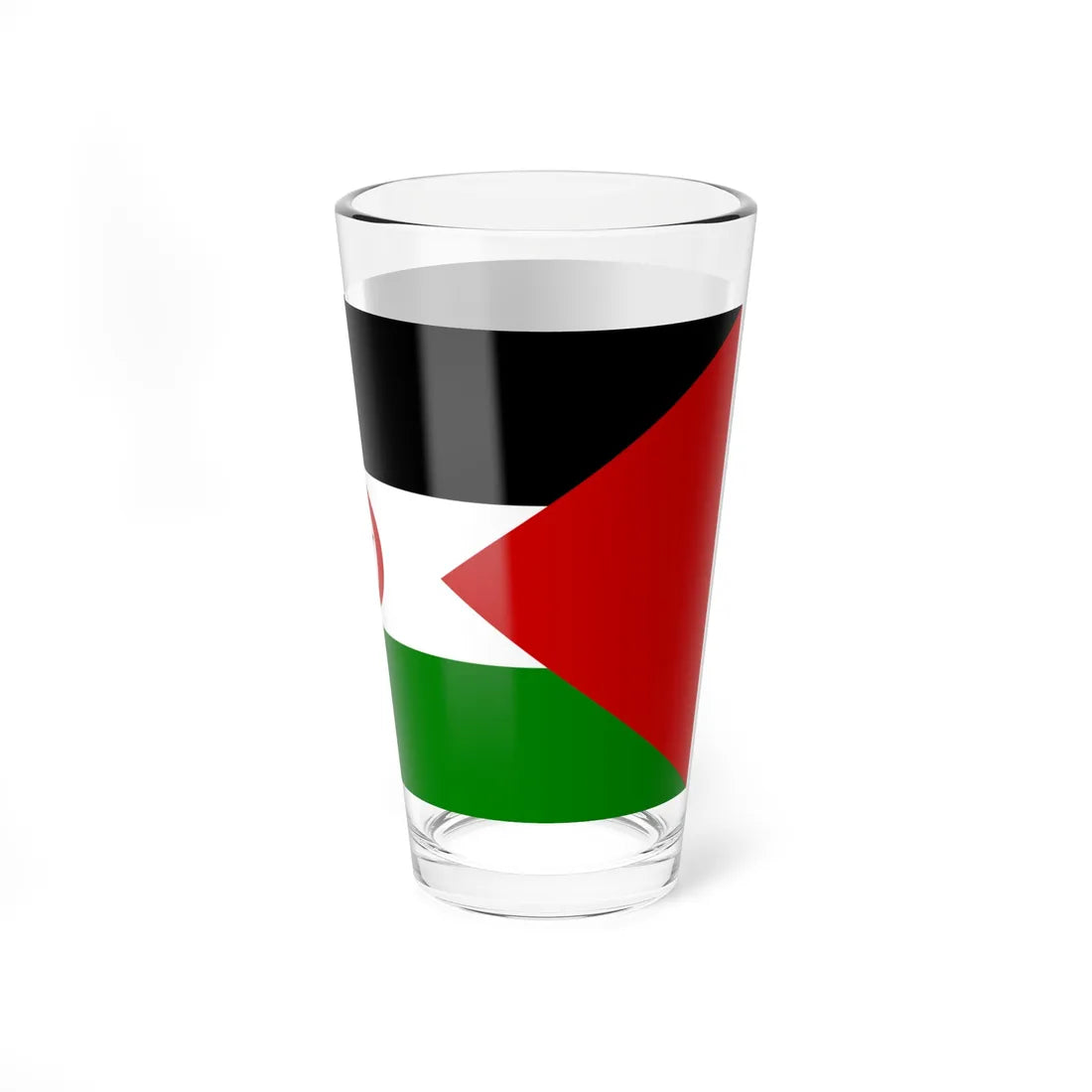 Flag of the Sahrawi Arab Democratic Republic right Pint Glass 16oz - Go Mug Yourself