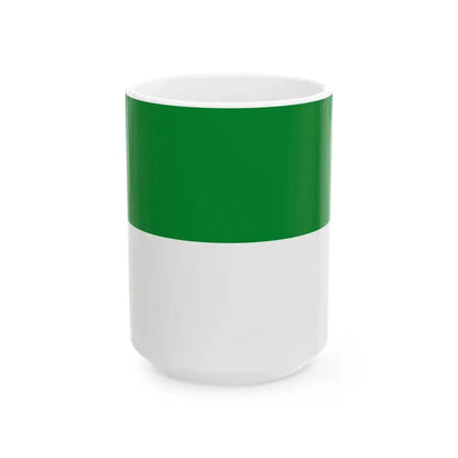 Flag of the Saxon Duchies 1815-1918 (Germany) White Coffee Mug 15oz - Go Mug Yourself