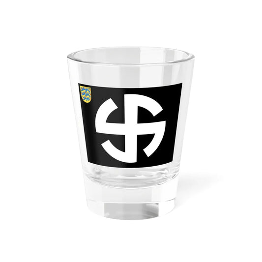Flag of the Schalburgkorps (Denmark) Shot Glass 1.5oz 1.5oz - Go Mug Yourself