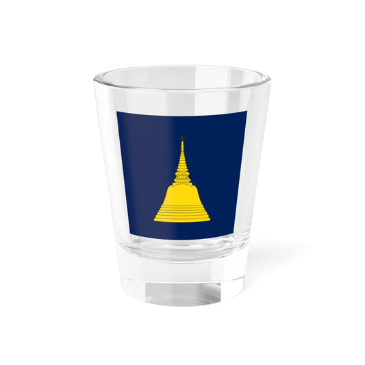 Flag of the Scouts of Nakhon Chai Si (Thailand) Shot Glass 1.5oz 1.5oz - Go Mug Yourself