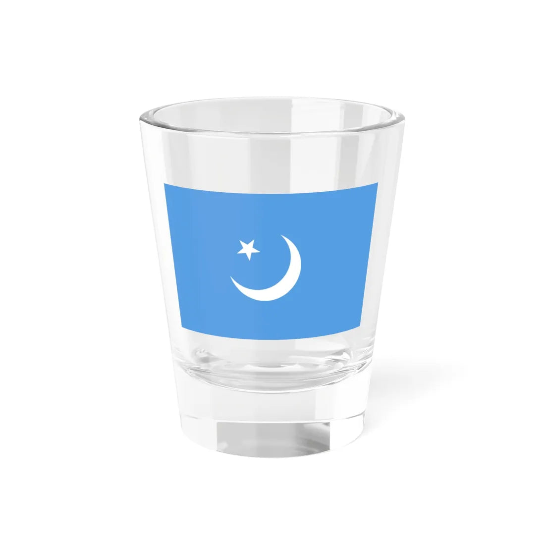 Flag of the Second East Turkestan Republic (China) Shot Glass 1.5oz 1.5oz - Go Mug Yourself