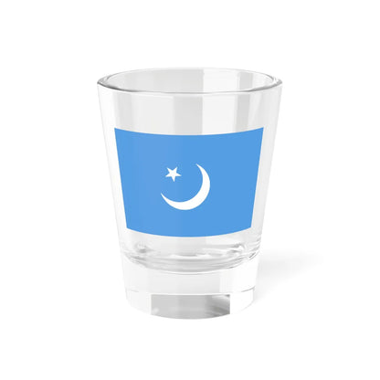 Flag of the Second East Turkestan Republic (China) Shot Glass 1.5oz 1.5oz - Go Mug Yourself