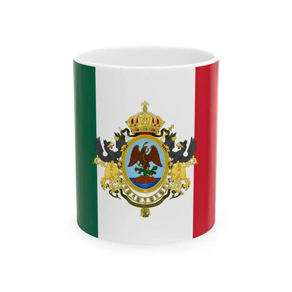 Flag of the Second Mexican Empire (Mexico) White Coffee Mug 11oz - Go Mug Yourself
