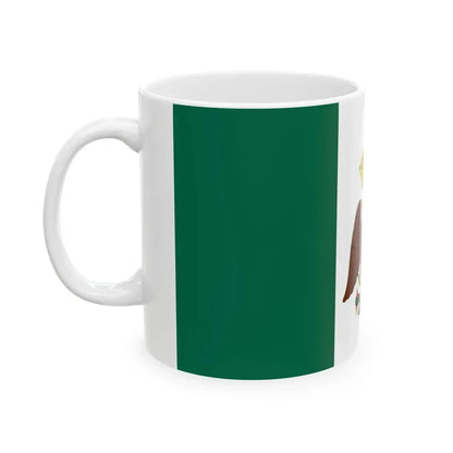 Flag of the Second Mexican Empire War Flag (Mexico) White Coffee Mug - Go Mug Yourself