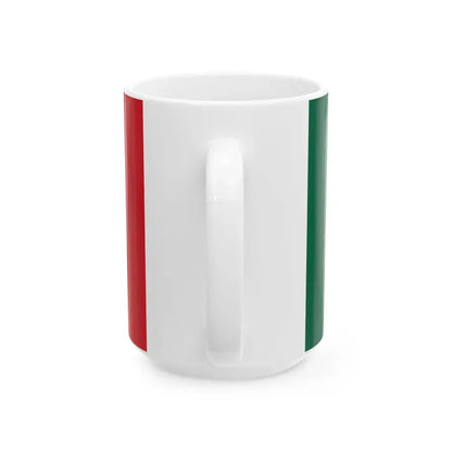 Flag of the Second Mexican Empire War Flag (Mexico) White Coffee Mug - Go Mug Yourself