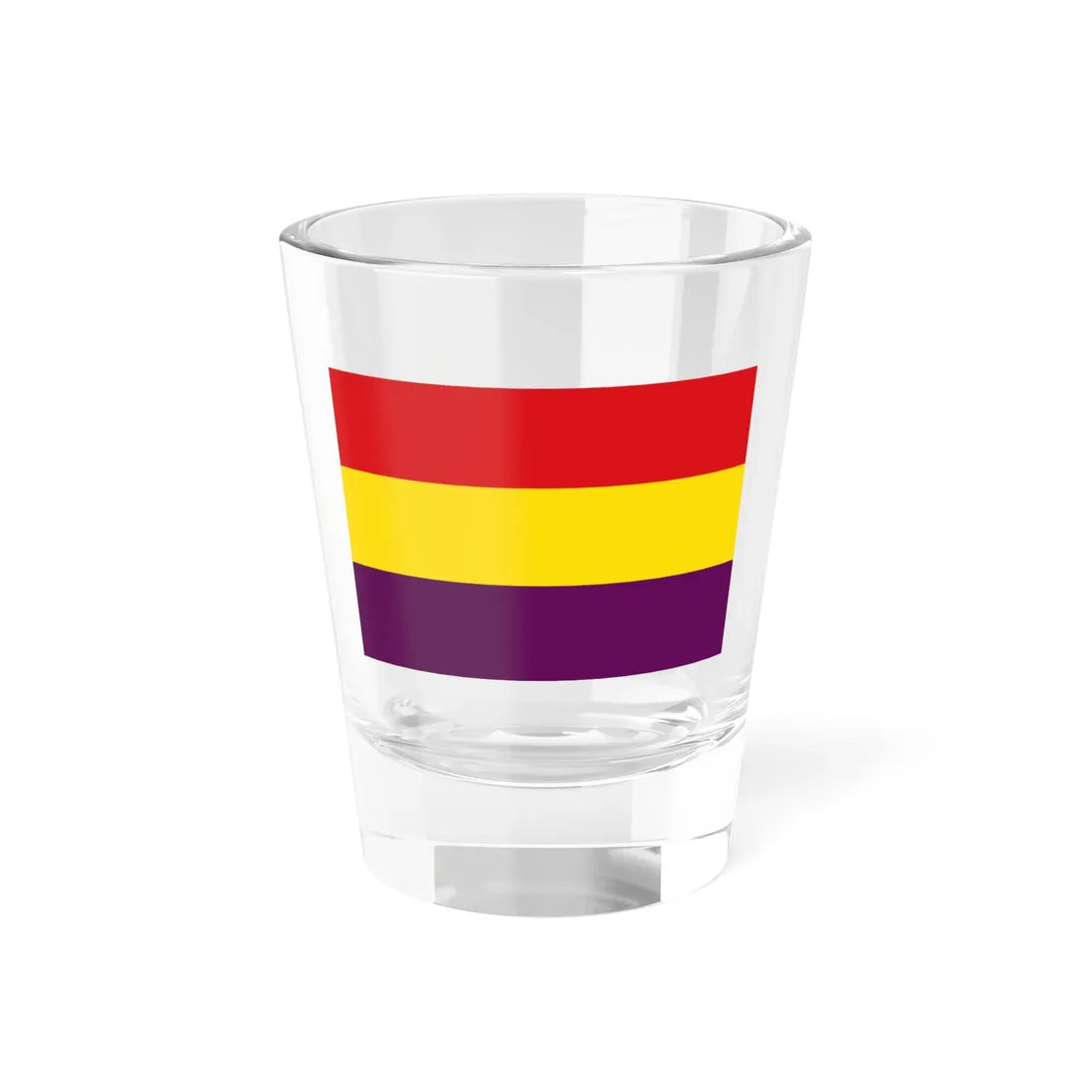 Flag of the Second Spanish Republic military (Spain) Shot Glass 1.5oz 1.5oz - Go Mug Yourself