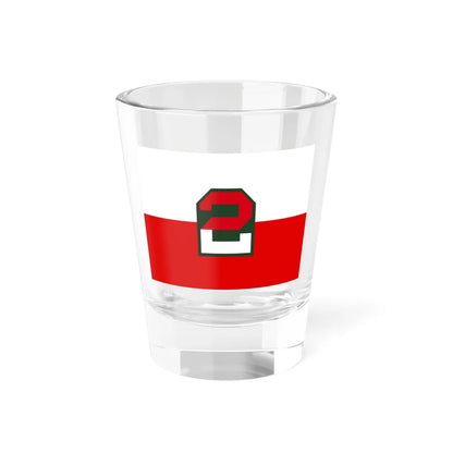 Flag of the Second United States Army (United States) Shot Glass 1.5oz 1.5oz - Go Mug Yourself