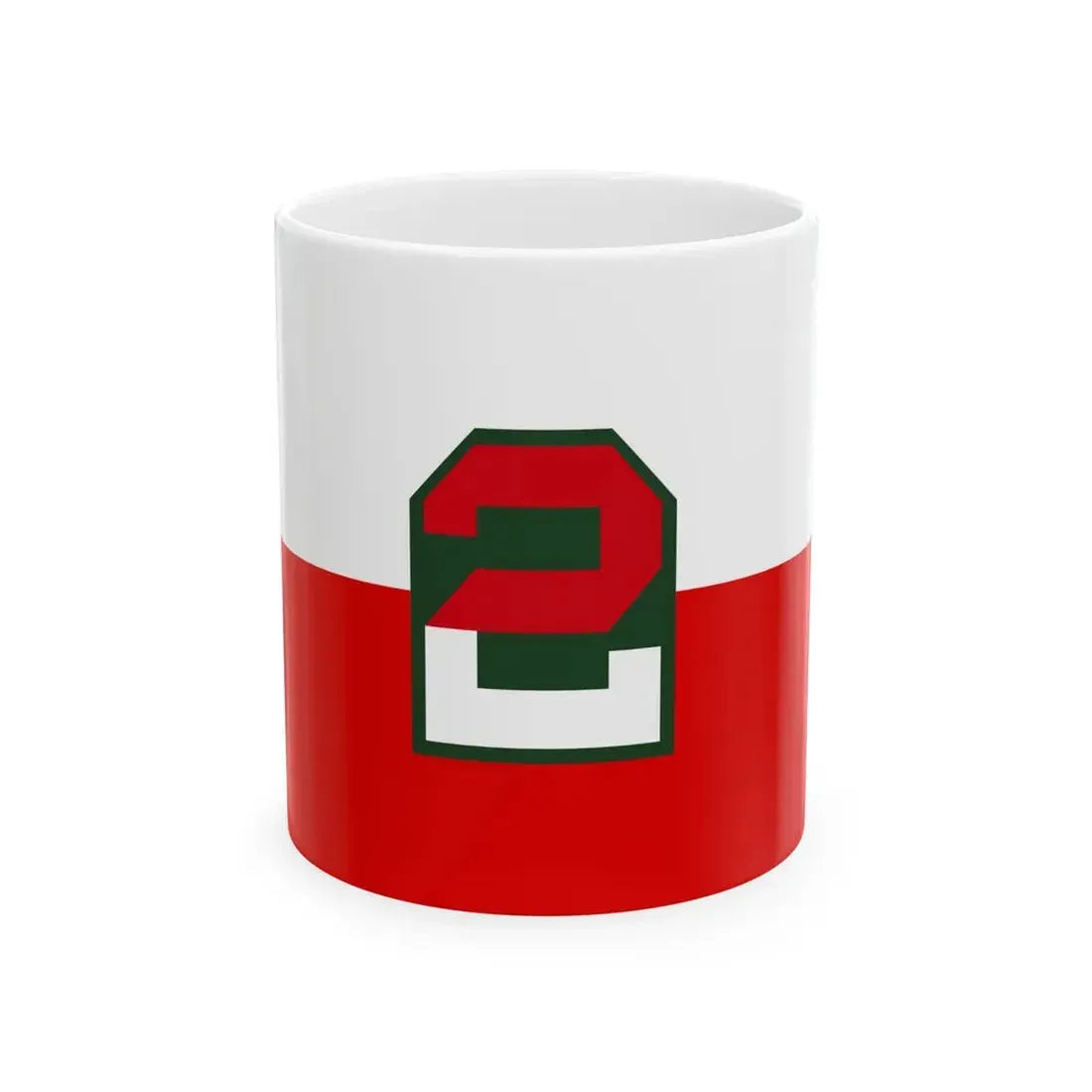 Flag of the Second United States Army (United States) White Coffee Mug 11oz - Go Mug Yourself