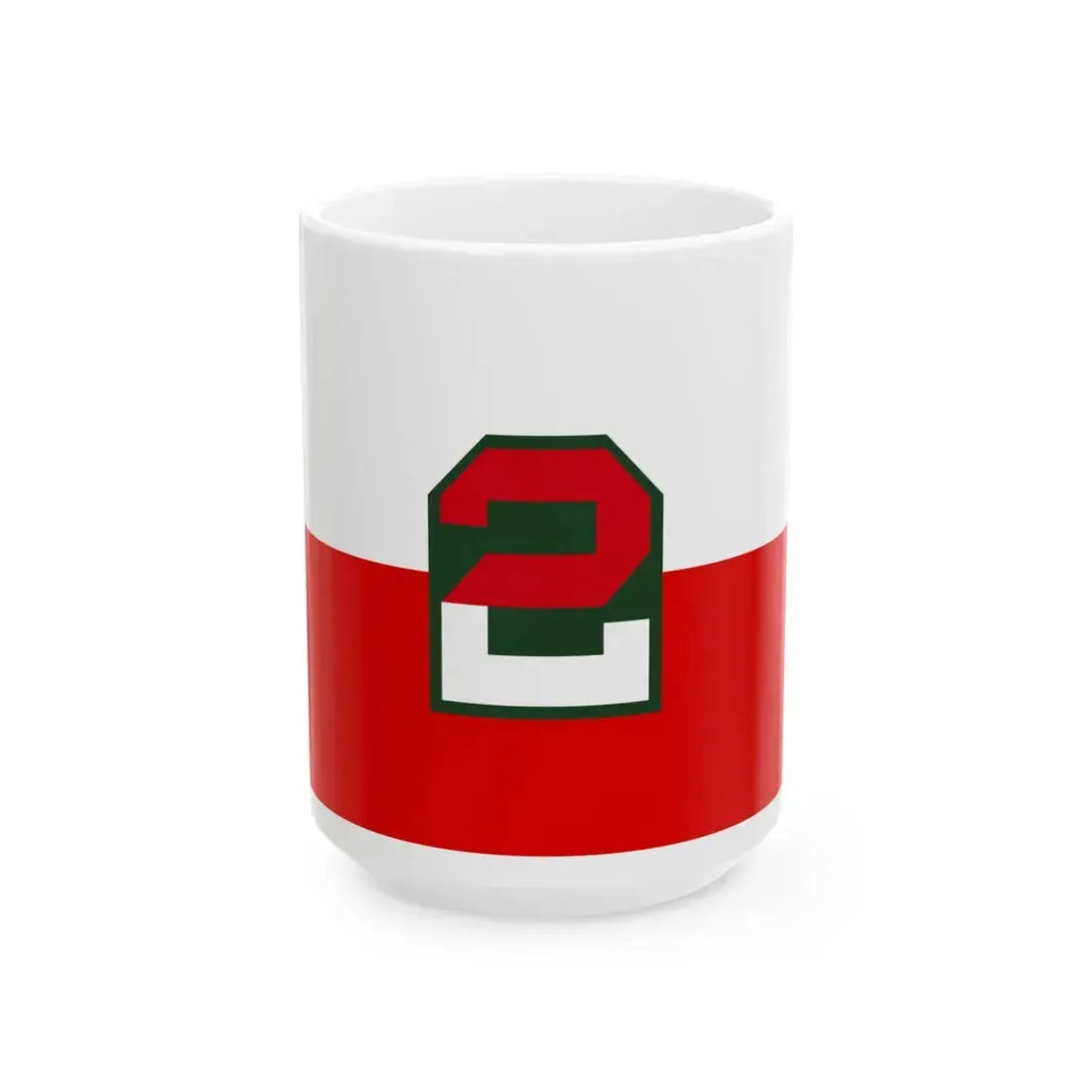 Flag of the Second United States Army (United States) White Coffee Mug 15oz - Go Mug Yourself