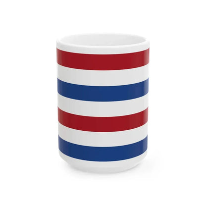 Flag of the Secretary of Defence of the Netherlands (Netherlands) White Coffee Mug 15oz - Go Mug Yourself