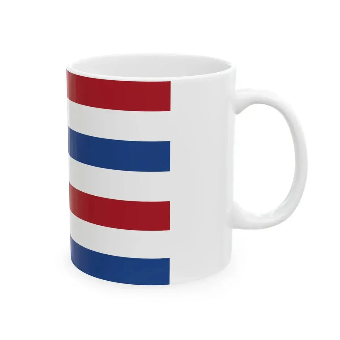 Flag of the Secretary of Defence of the Netherlands (Netherlands) White Coffee Mug - Go Mug Yourself