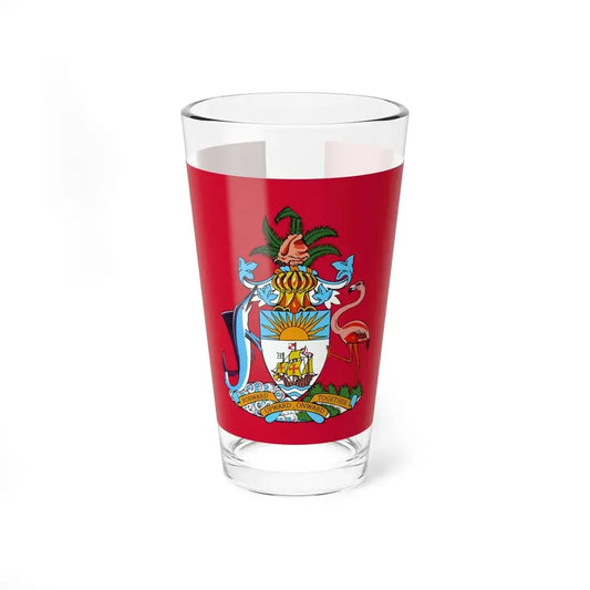 Flag of the Senate of the Bahamas (Bahamas) Pint Glass 16oz 16oz - Go Mug Yourself