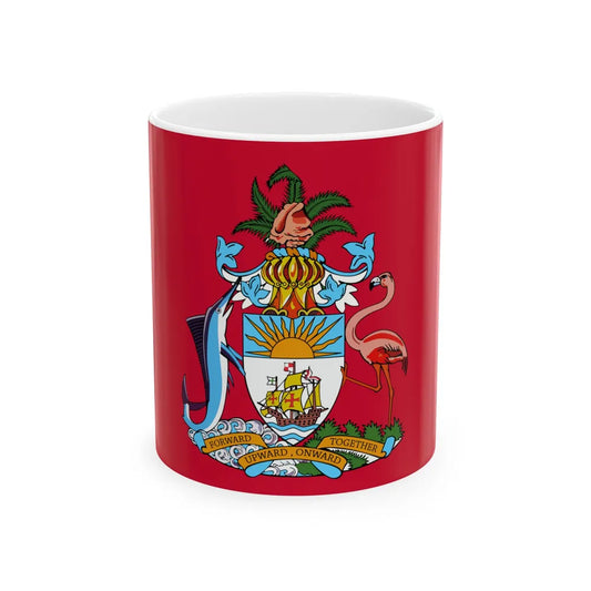 Flag of the Senate of the Bahamas (Bahamas) White Coffee Mug 11oz - Go Mug Yourself