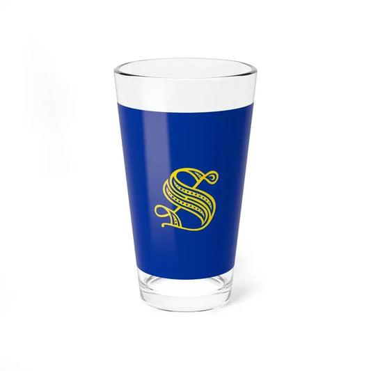 Flag of the Senate of the Republic of Italy (Italy) Pint Glass 16oz 16oz - Go Mug Yourself