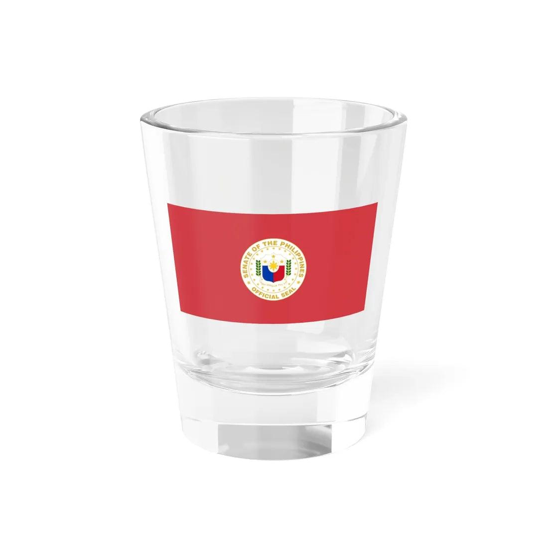 Flag of the Senate President of the Philippines (Philippines) Shot Glass 1.5oz 1.5oz - Go Mug Yourself