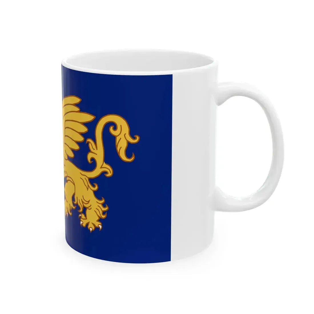 Flag of the Septinsular Republic (Greece) White Coffee Mug - Go Mug Yourself