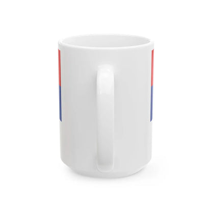 Flag of the Serb Democratic Party (Bosnia and Herzegovina) White Coffee Mug - Go Mug Yourself