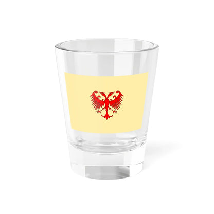 Flag of the Serbian Empire reconstruction (North Macedonia) Shot Glass 1.5oz 1.5oz - Go Mug Yourself