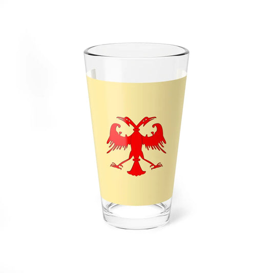 Flag of the Serbian Empire (Serbia) Pint Glass 16oz 16oz - Go Mug Yourself