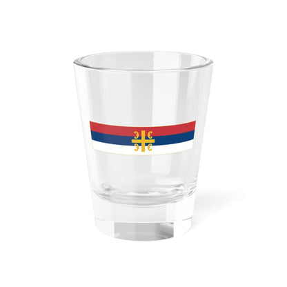 Flag of the Serbian Orthodox Church (Serbia) Shot Glass 1.5oz 1.5oz - Go Mug Yourself