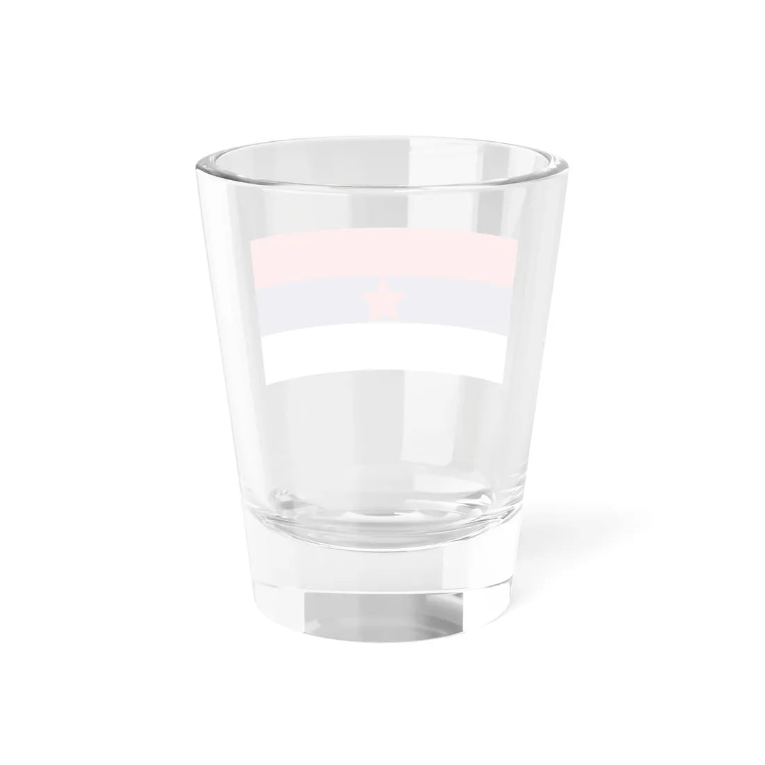 Flag of the Serbian Partisans (Montenegro) Shot Glass 1.5oz - Go Mug Yourself