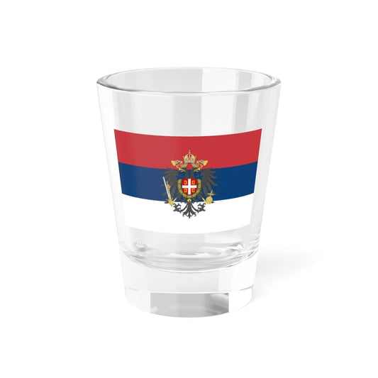 Flag of the Serbian Vojvodina (Serbia) Shot Glass 1.5oz 1.5oz - Go Mug Yourself