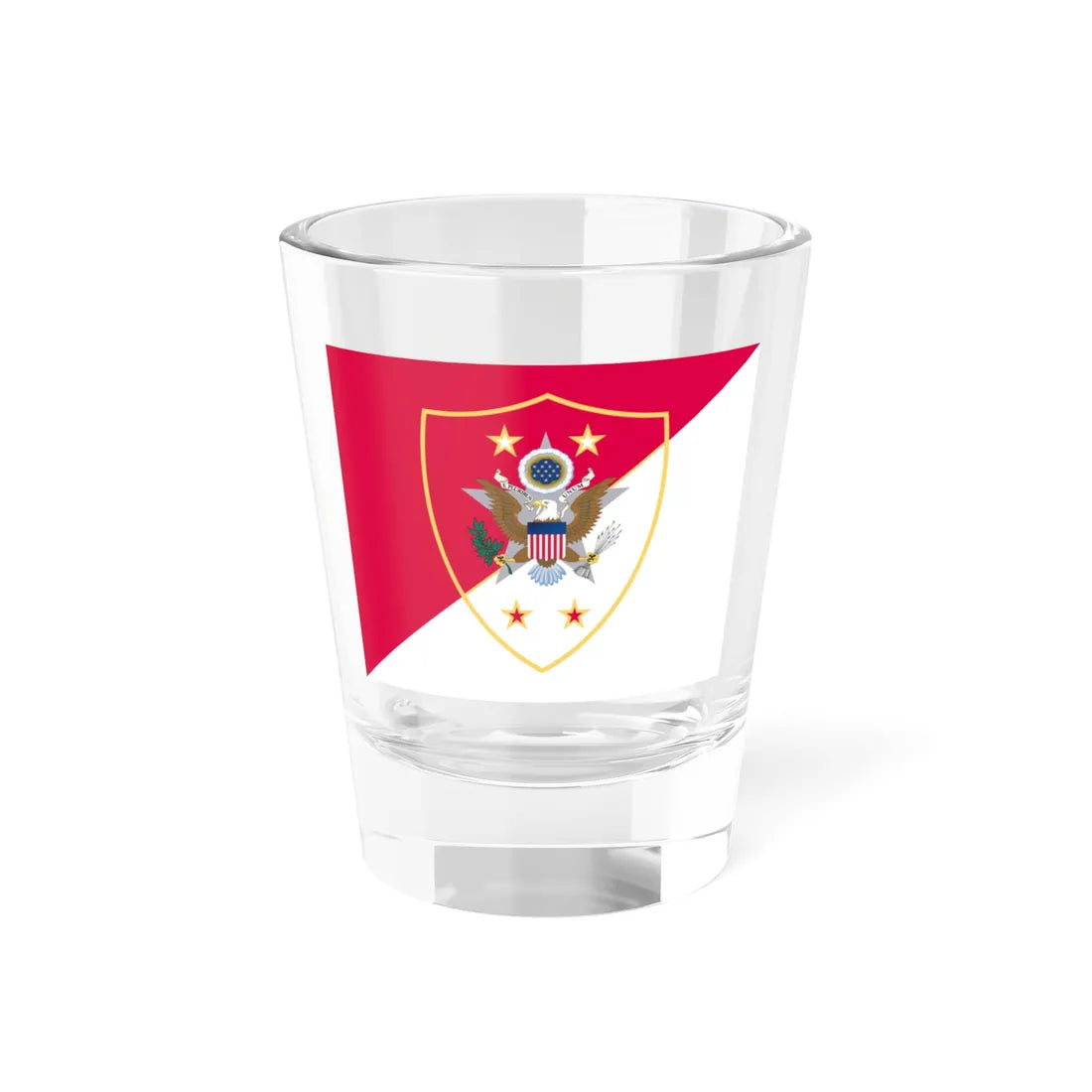 Flag of the Sergeant Major of the United States Army (United States) Shot Glass 1.5oz 1.5oz - Go Mug Yourself