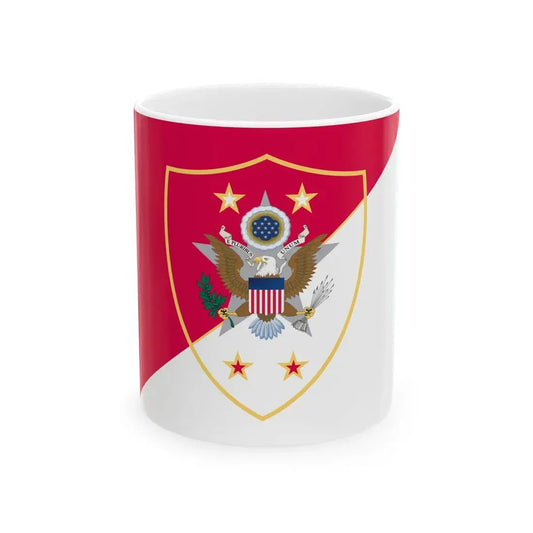 Flag of the Sergeant Major of the United States Army (United States) White Coffee Mug 11oz - Go Mug Yourself