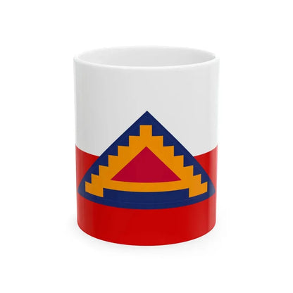 Flag of the Seventh United States Army (United States) White Coffee Mug 11oz - Go Mug Yourself