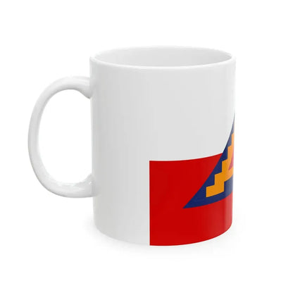 Flag of the Seventh United States Army (United States) White Coffee Mug - Go Mug Yourself