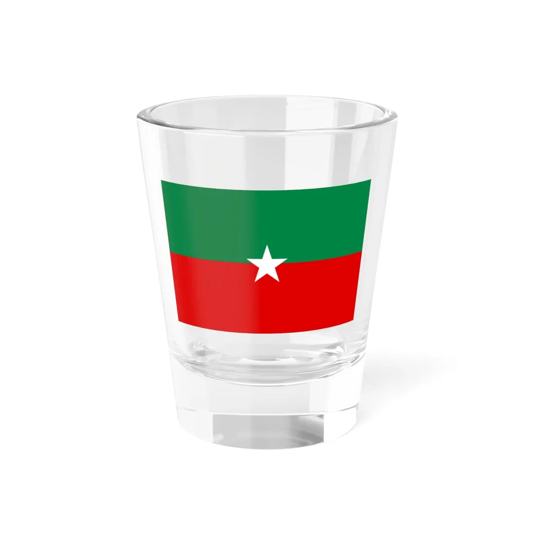 Flag of the Shan State Army-North (Myanmar) Shot Glass 1.5oz 1.5oz - Go Mug Yourself