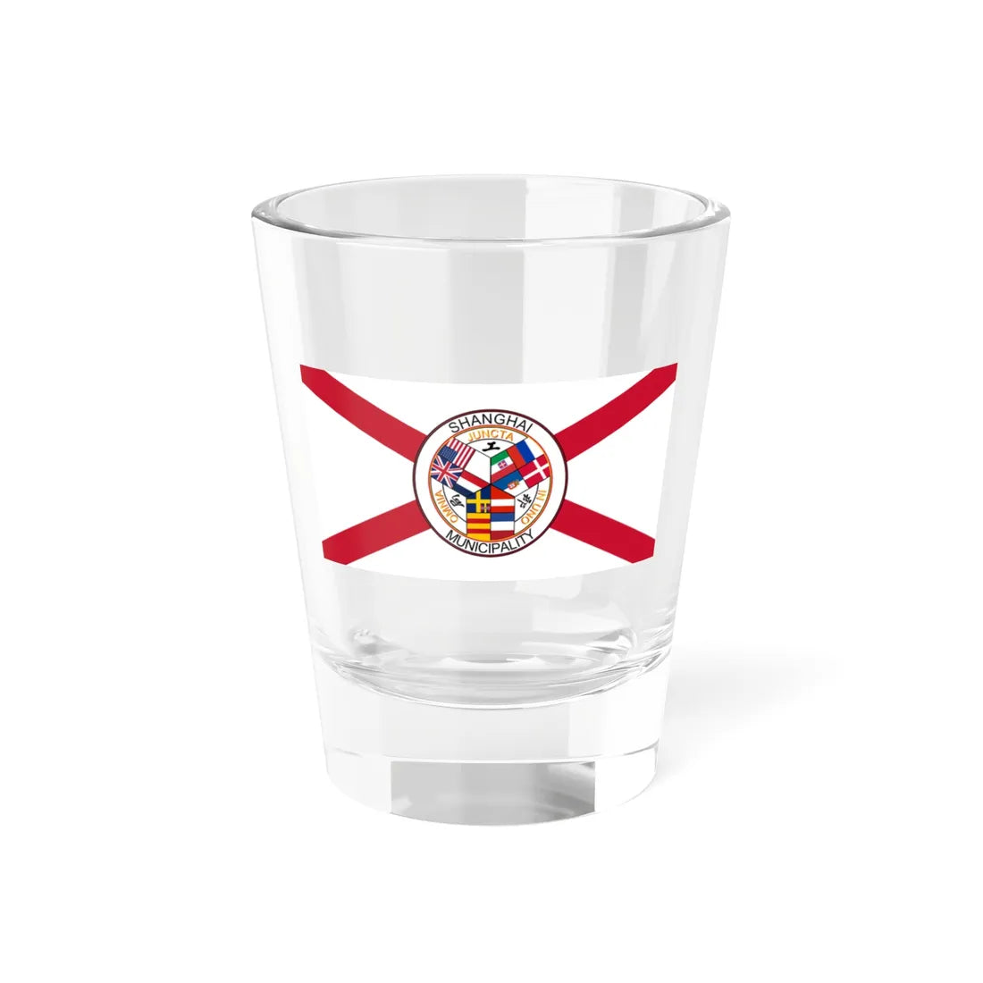 Flag of the Shanghai International Settlement (China) Shot Glass 1.5oz 1.5oz - Go Mug Yourself