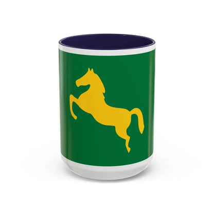 Flag of the Sharqia Governorate Egypt - Accent Coffee Mug 15oz Navy - Go Mug Yourself