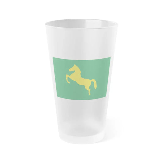 Flag of the Sharqia Governorate Egypt - Frosted Pint Glass 16oz 16oz Frosted - Go Mug Yourself