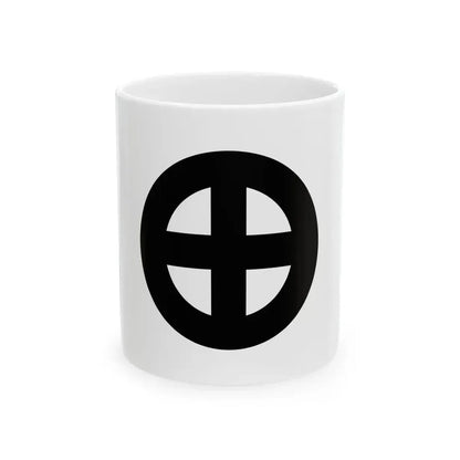 Flag of the Shimazu Lords of Kagoshima in Satsuma Province A (Japan) White Coffee Mug 11oz - Go Mug Yourself