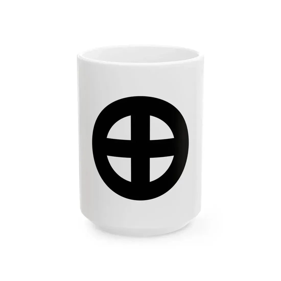 Flag of the Shimazu Lords of Kagoshima in Satsuma Province A (Japan) White Coffee Mug 15oz - Go Mug Yourself