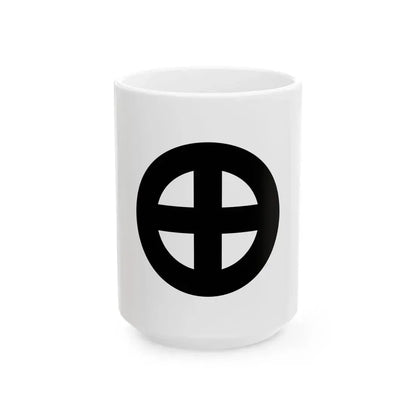 Flag of the Shimazu Lords of Kagoshima in Satsuma Province A (Japan) White Coffee Mug 15oz - Go Mug Yourself