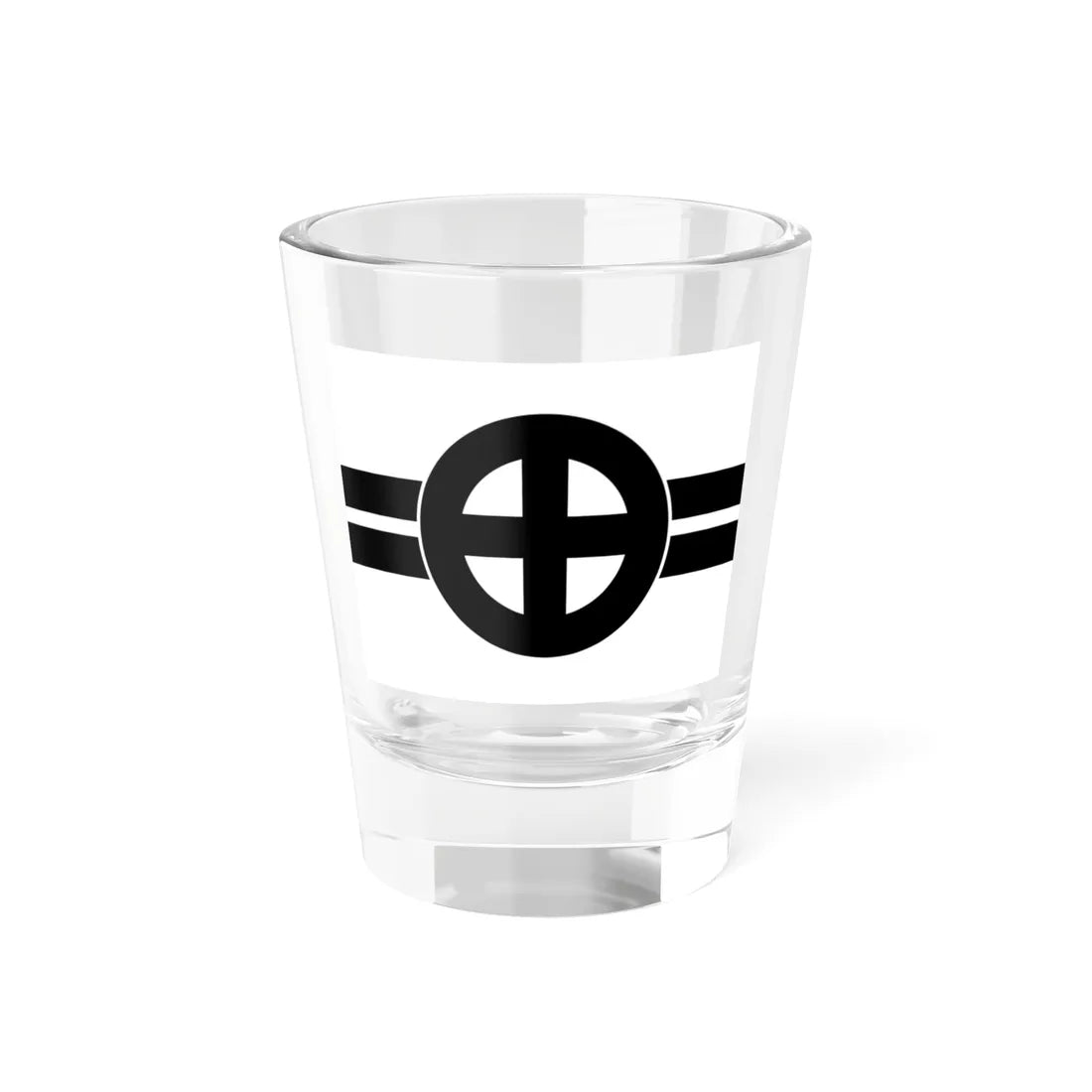 Flag of the Shimazu Lords of Kagoshima in Satsuma Province C (Japan) Shot Glass 1.5oz 1.5oz - Go Mug Yourself
