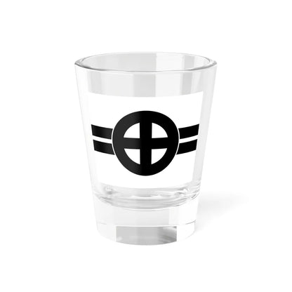 Flag of the Shimazu Lords of Kagoshima in Satsuma Province C (Japan) Shot Glass 1.5oz 1.5oz - Go Mug Yourself