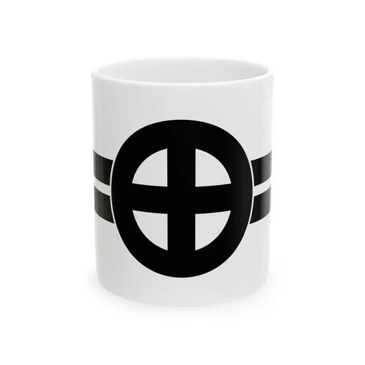 Flag of the Shimazu Lords of Kagoshima in Satsuma Province C (Japan) White Coffee Mug 11oz - Go Mug Yourself