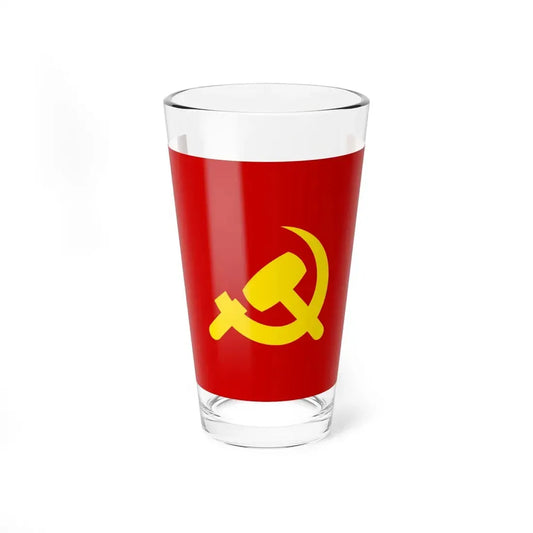 Flag of the Shining Path (Peru) Pint Glass 16oz 16oz - Go Mug Yourself