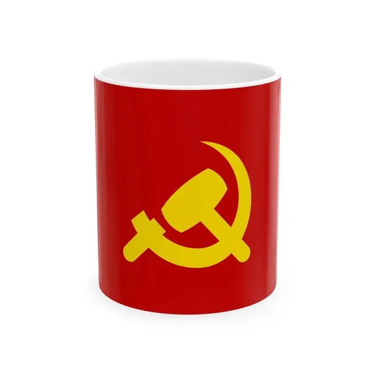 Flag of the Shining Path (Peru) White Coffee Mug 11oz - Go Mug Yourself