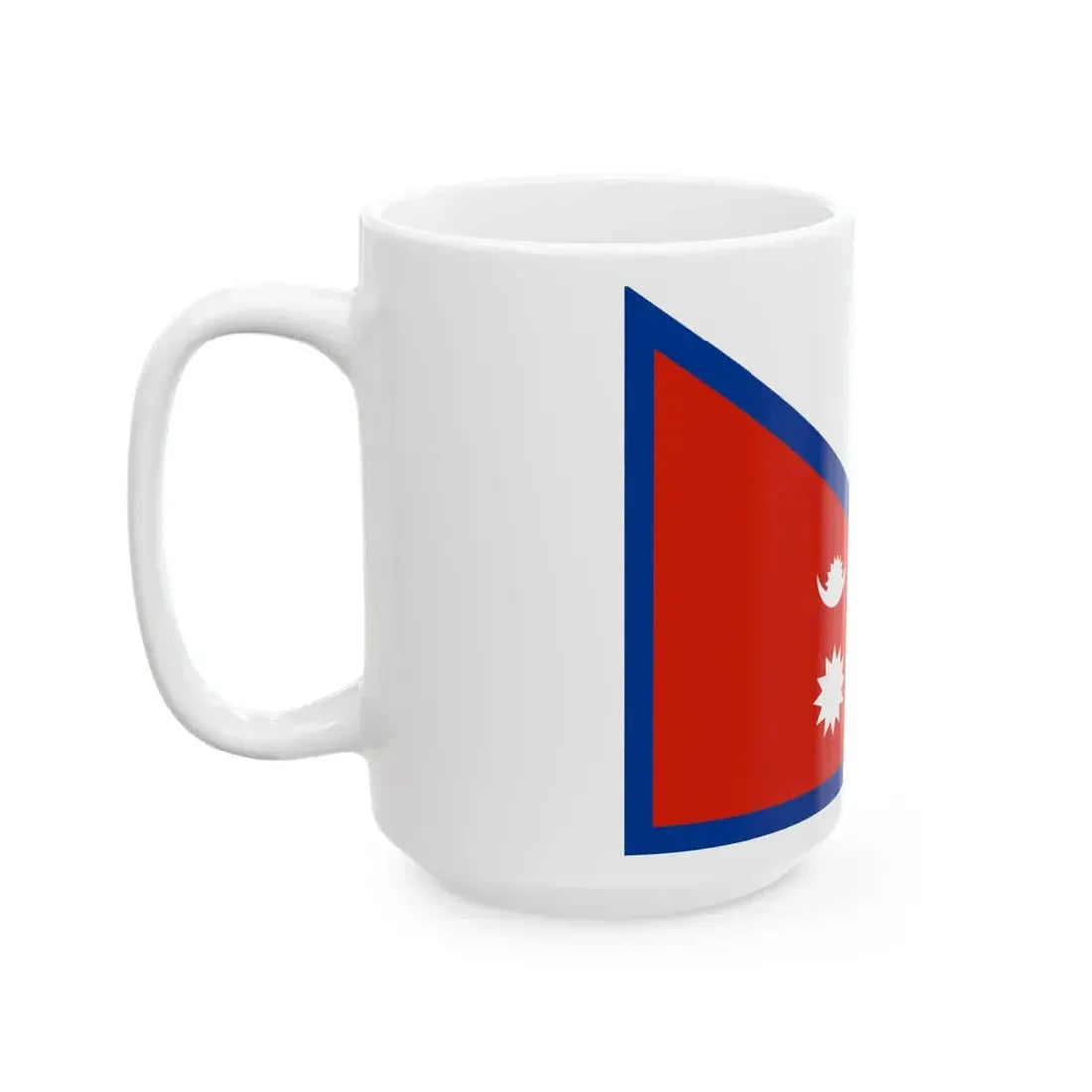 Flag of the Shree Bhawani Buksh Battalion (Nepal) White Coffee Mug - Go Mug Yourself