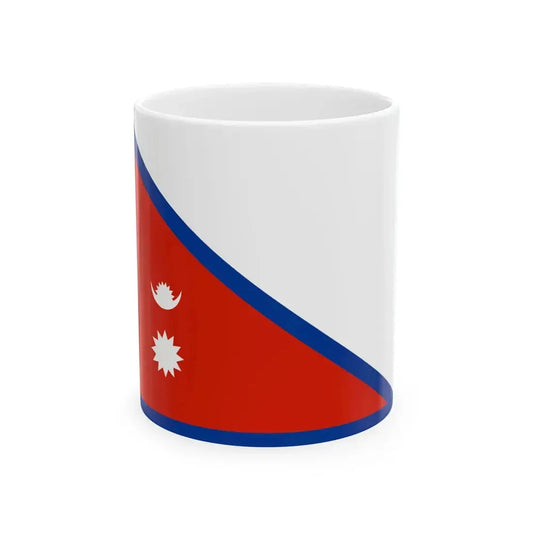 Flag of the Shree Jwala Dal Battalion (Nepal) White Coffee Mug 11oz - Go Mug Yourself