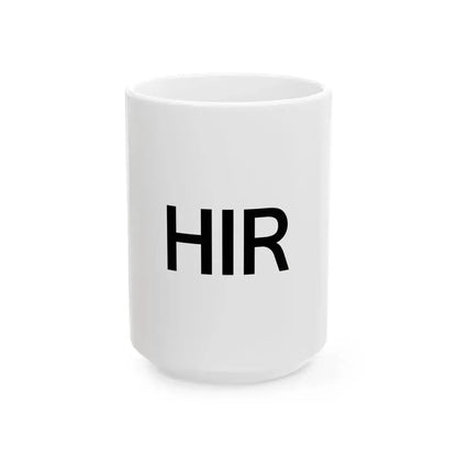 Flag of the signal stations of the Royal Hungarian Defence Forces 1939 (Hungary) White Coffee Mug 15oz - Go Mug Yourself