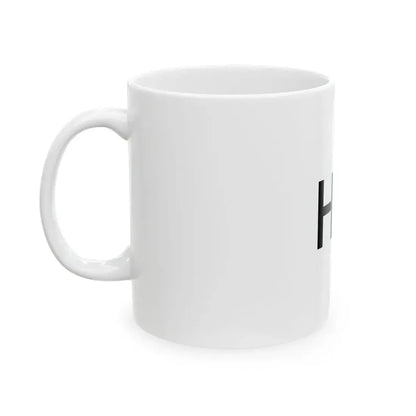 Flag of the signal stations of the Royal Hungarian Defence Forces 1939 (Hungary) White Coffee Mug - Go Mug Yourself