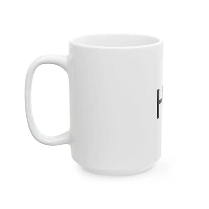 Flag of the signal stations of the Royal Hungarian Defence Forces 1939 (Hungary) White Coffee Mug - Go Mug Yourself