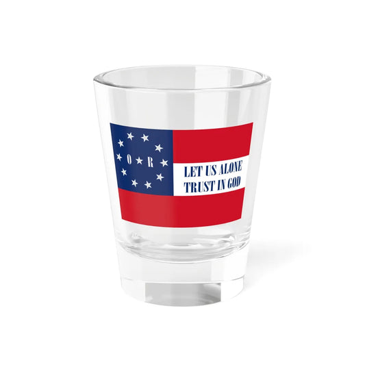 Flag of the Sixth Louisiana Regiment (United States) Shot Glass 1.5oz 1.5oz - Go Mug Yourself